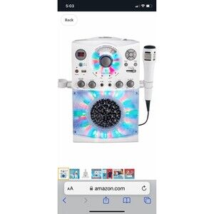 Singing Machine Karaoke SML385BTW (White) Bundle NEW IN BOX
